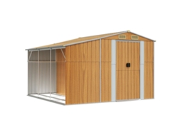 Garden Shed, Garden Sheds Vidaxl Marrom Aço (277 X 279 X 179 Cm)