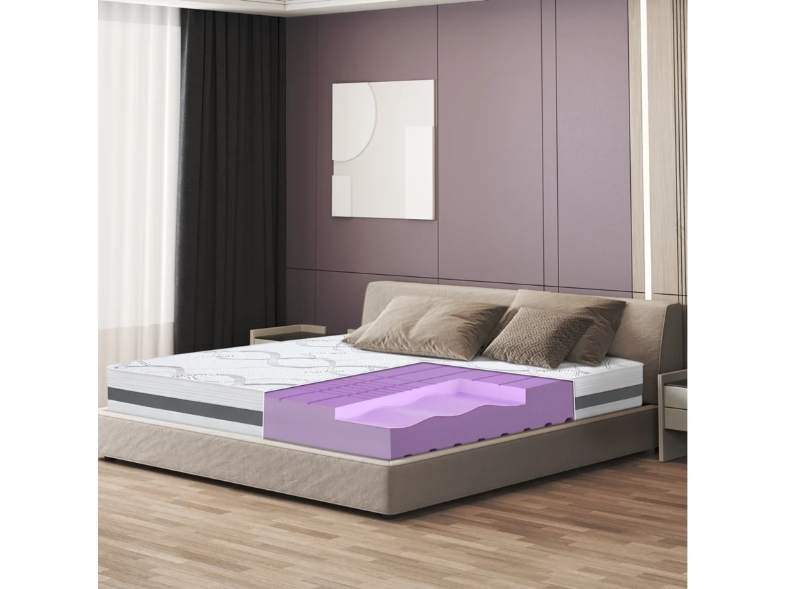Colchão de Casal 140X200 Memory Qualidade Premium Altura 25 Cm Fabricado em Itália THE WHITE STONE