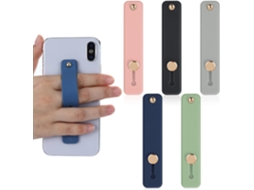 Suporte De Dedo Para Celular, 5 Unidades, Suporte De Silicone Para Celular Com Alça Telescópica (5 Cores)