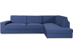Capa de Chaise Longue de Canto Direita EYSA Premium Jaz Tecido Multielástico (500 x 110 x 120 cm - Poliéster e Algodão - Azul)