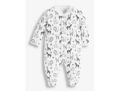 Pijama Safari Bebé Preto e Branco em Tamanho 3-6 Meses JOJOMAMANBEBE