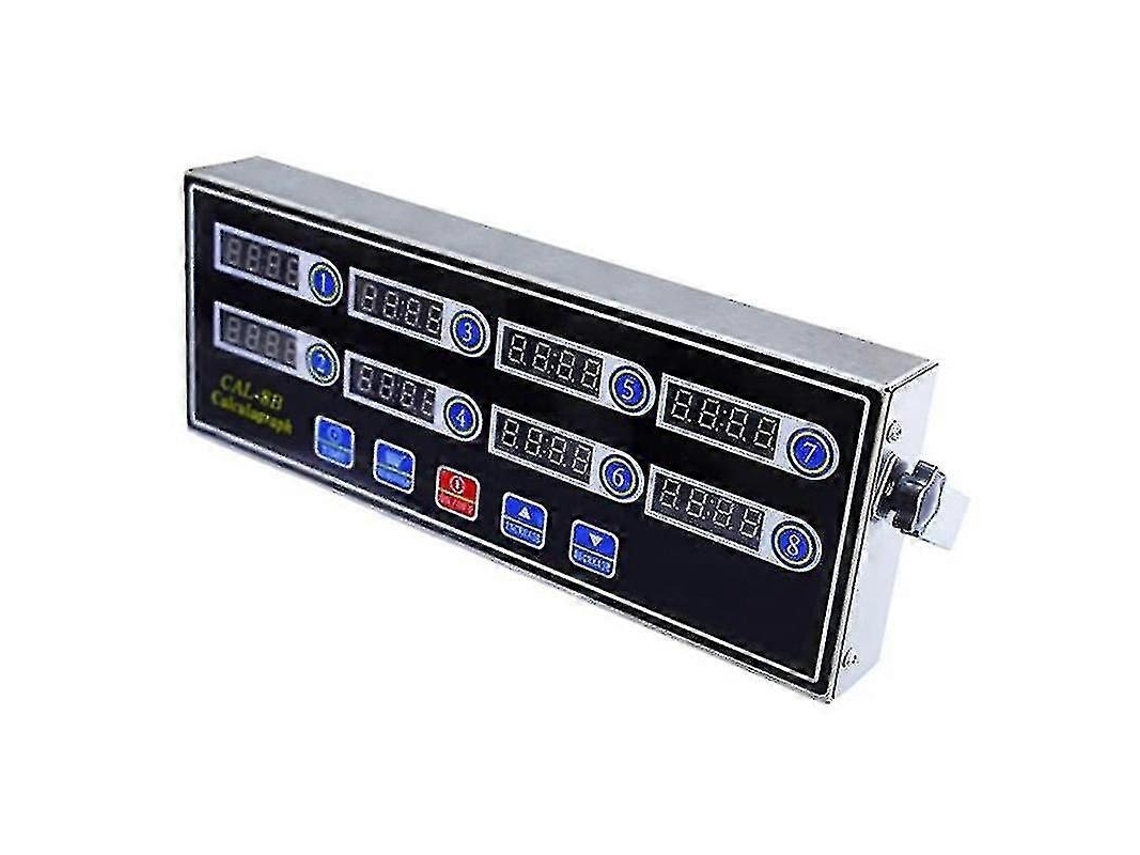 Temporizador Digital De 8 Canais Para Cozinha Profissional, Estrutura Em Aço Inoxidável, Para Cozinha, Confeitaria E Gestão Diária Do Tempo
