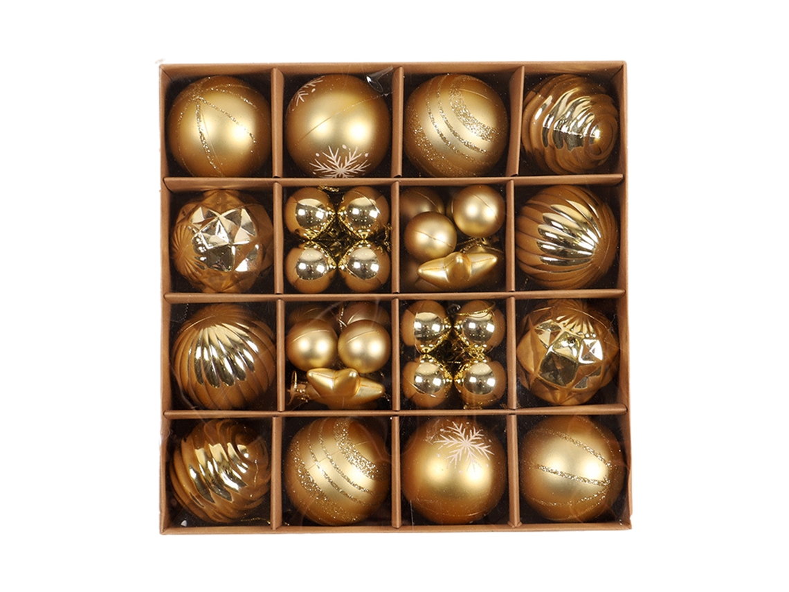 Bolas Decorativas Natal Conjunto 42 Peças