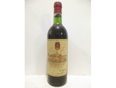 Vinho Tinto CHÂTEAU DE PRESSAC 1975 (75 cl - 1 unidade)