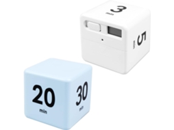 2Pcs Cube Timers Gravity Sensor Flip Timer Kitchen Timer com LED Light Smart Timer Contagem regressiva