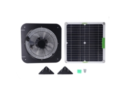 Painel Solar 100w com Base Ventilador para Casas de Animais