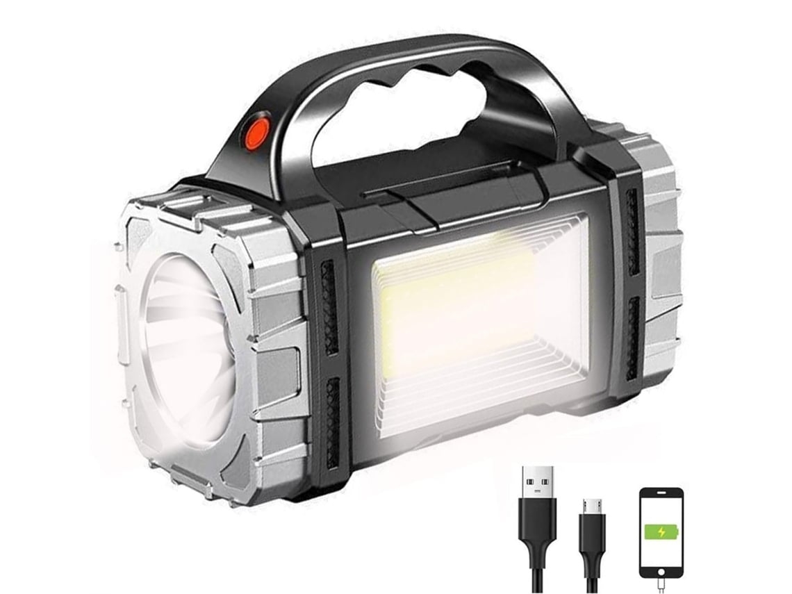 Holofotes Led Recarregáveis ​​solares Holofote Led Portátil Super Brilhante 7000lm Portátil Multifuncional Lanterna 