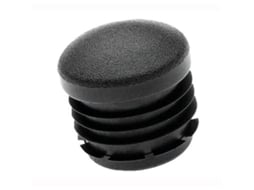 Cantonera redonda 22mm interior negra
