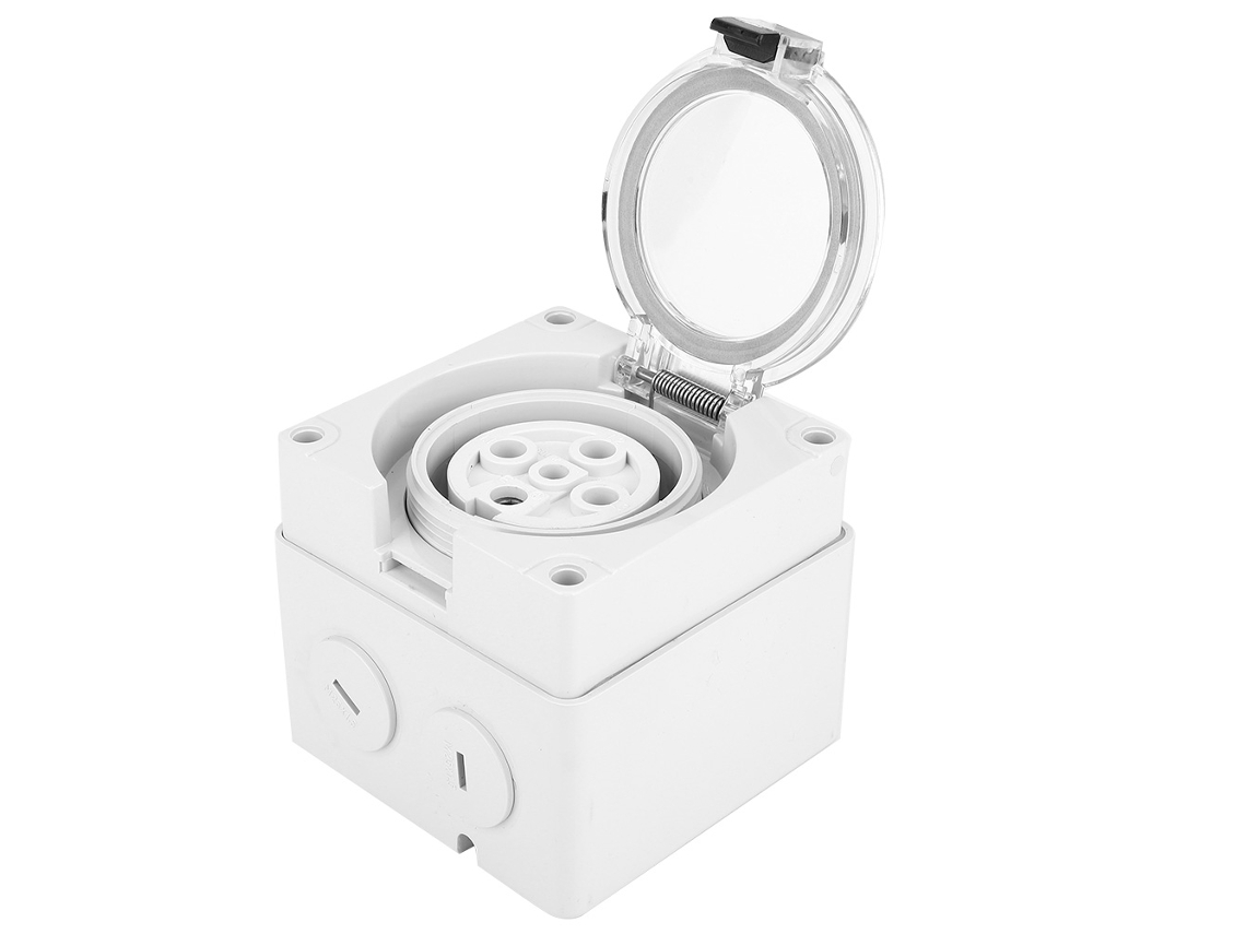 Tomada industrial SP 56SO532, padrão australiano, 5 furos, IP66, 32A, à prova d'água