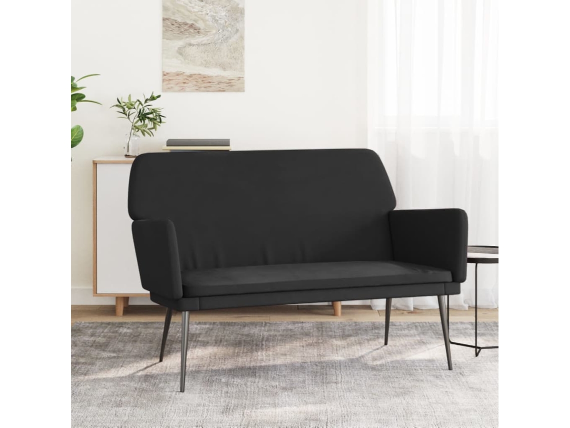 Vidaxl Banco 108x79x79 Cm Veludo Preto