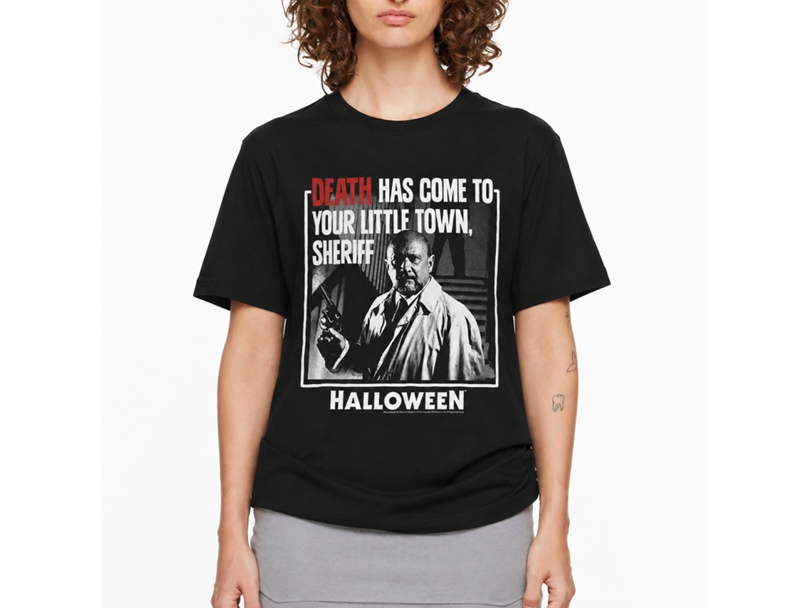 Rockinstone Halloween Death Black Adult T-shirt Size:m