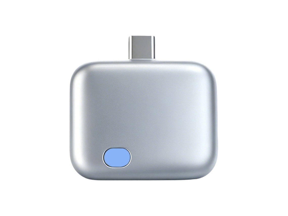 Divisor De Carga Rápida Com Usb-c, Compatível Com Todos Os Dispositivos Usb-c Prateado Panoona