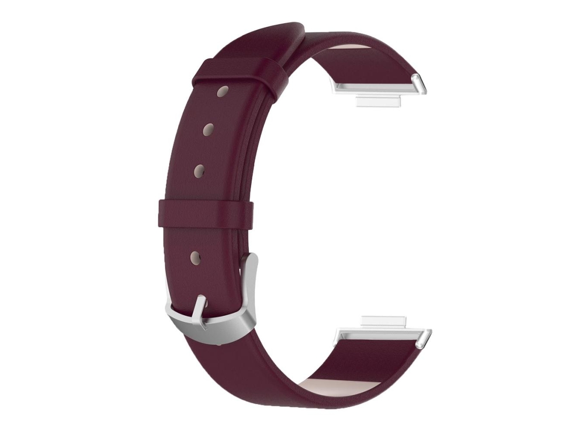 Aetheria pulseira de Couro Ajustável Claret para Watch Fit2 Peça de Substituição Confortável