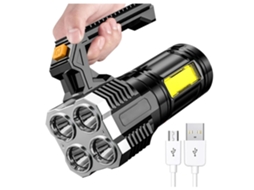 Lanterna Led Super Brilhante Lanterna Led Tocha Recarregável Tocha Super Brilhante Holofote Tenda De Acampamento Equipamento De Iluminação (
