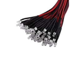 50 Leds Pre-wired 12v Flash Brancas 3mm
