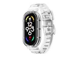 Capa para Xiaomi Smart Band 10/9/8 Pc Integrada Transparente XIAOMOYU