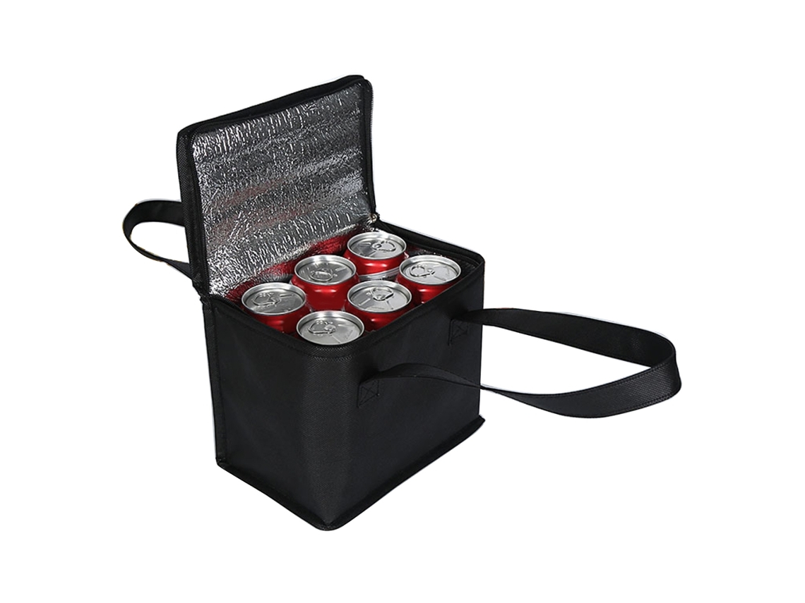 Lurelia Bolsa Térmica Para Almoço Portátil Impermeável Isolado Com Alça Preto