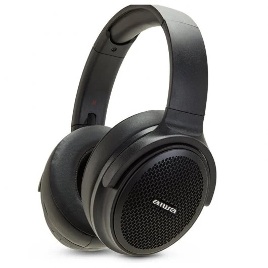 Auscultadores Bluetooth AIWA HST-250BT/BK (Over Ear - Microfone - Preto)