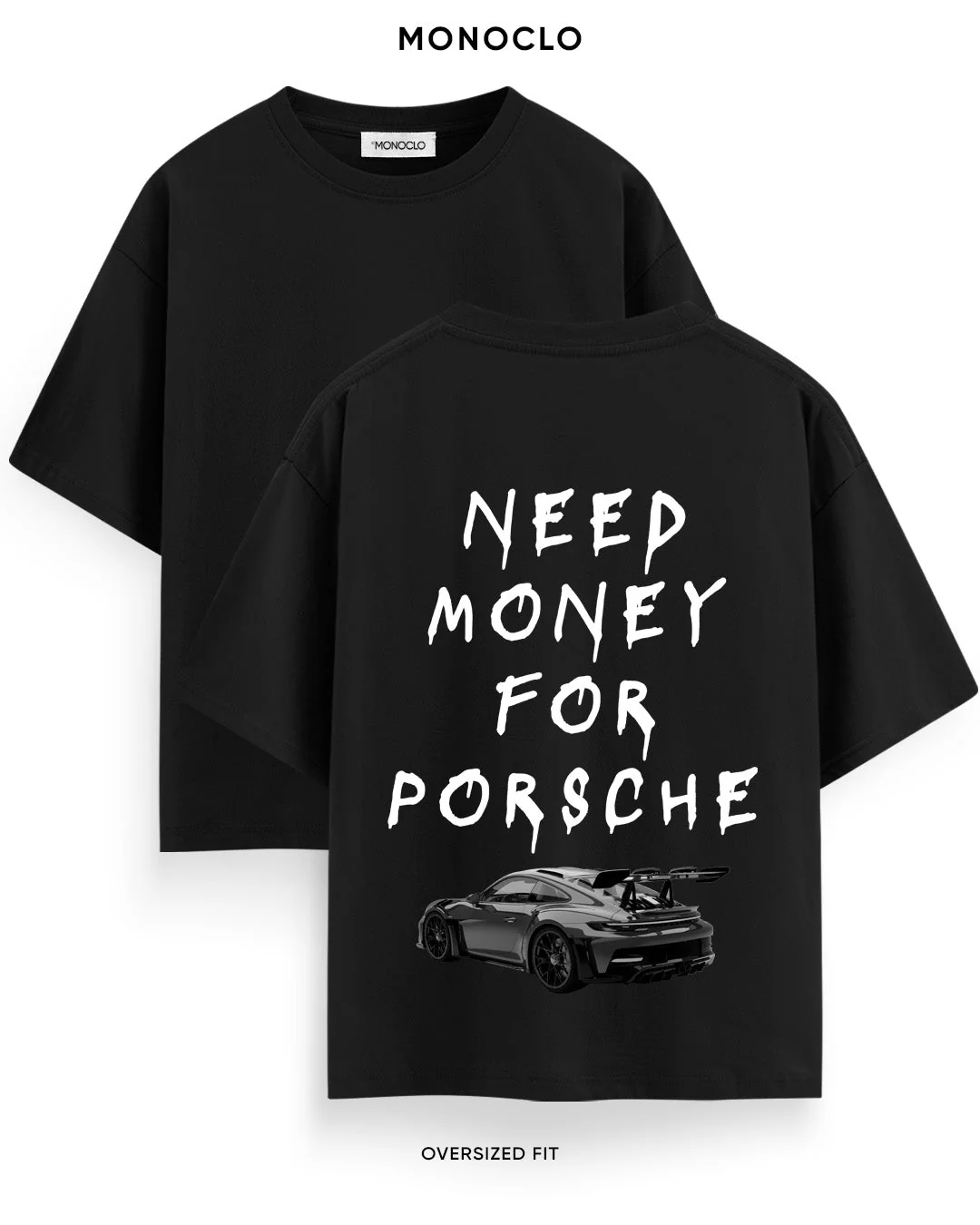 T-shirt Rockinstone Monoclo Need Money For Porsche 911 (xl)
