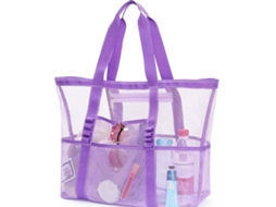 Bolsa AOZORZ para trajes de banho, roxa, grande, 20x43x49cm