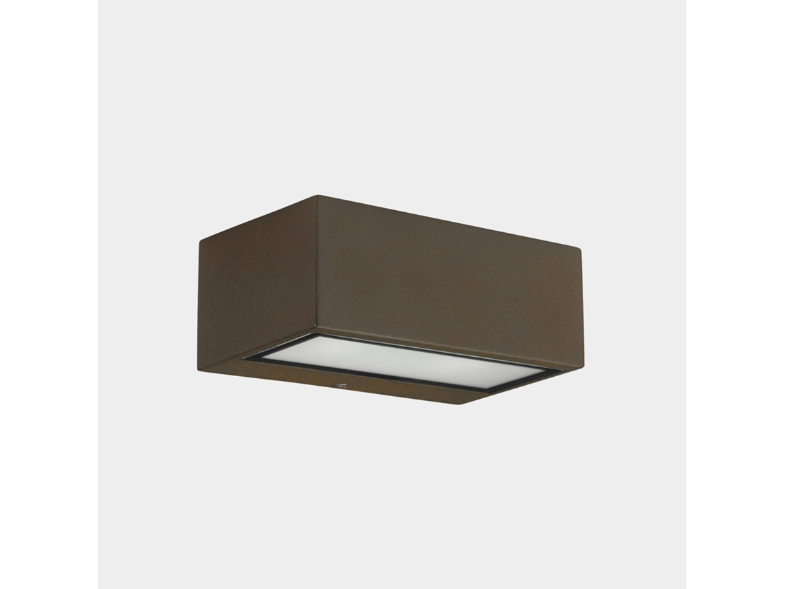 Ledsc4 Nemesis - Aplique 170x170x70mm, Alumínio, Cor Castanho, Led 12.6w, 2700k, 834lm, Ip65