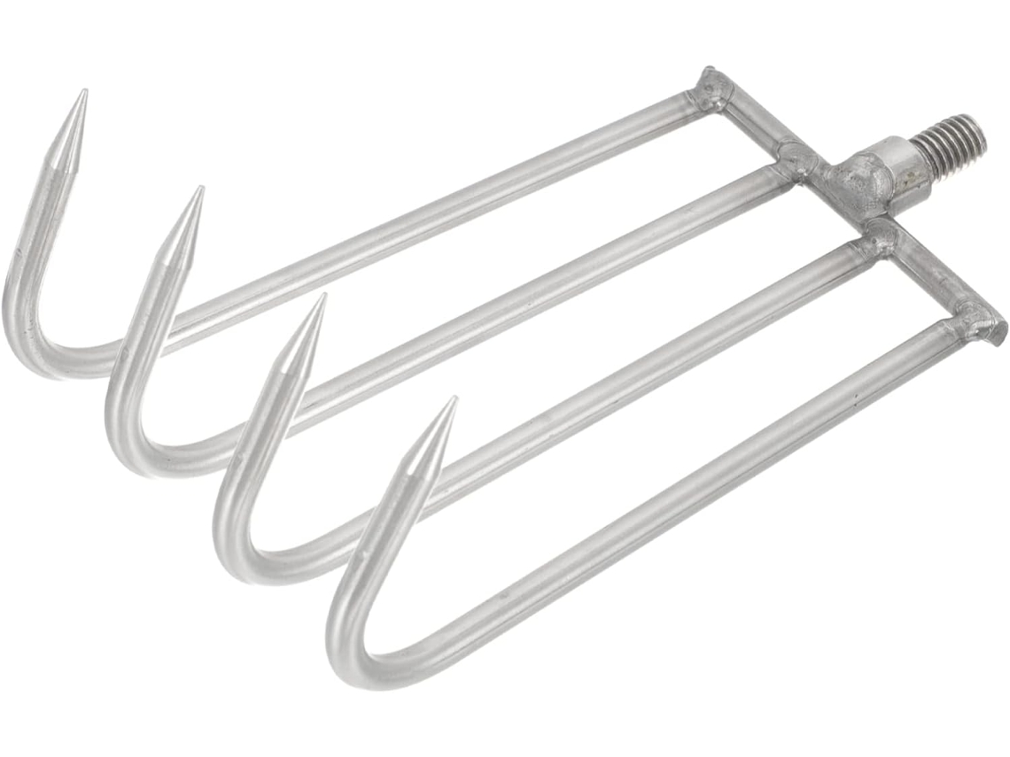 Ancinho Manual Portátil De 4 Dentes Em Aço Inoxidável, Leve Para Capinar.