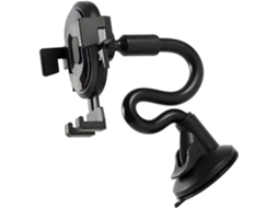 Suporte Para Celular Veicular Com Trava De Botão E Ventosa Em Abs Preto