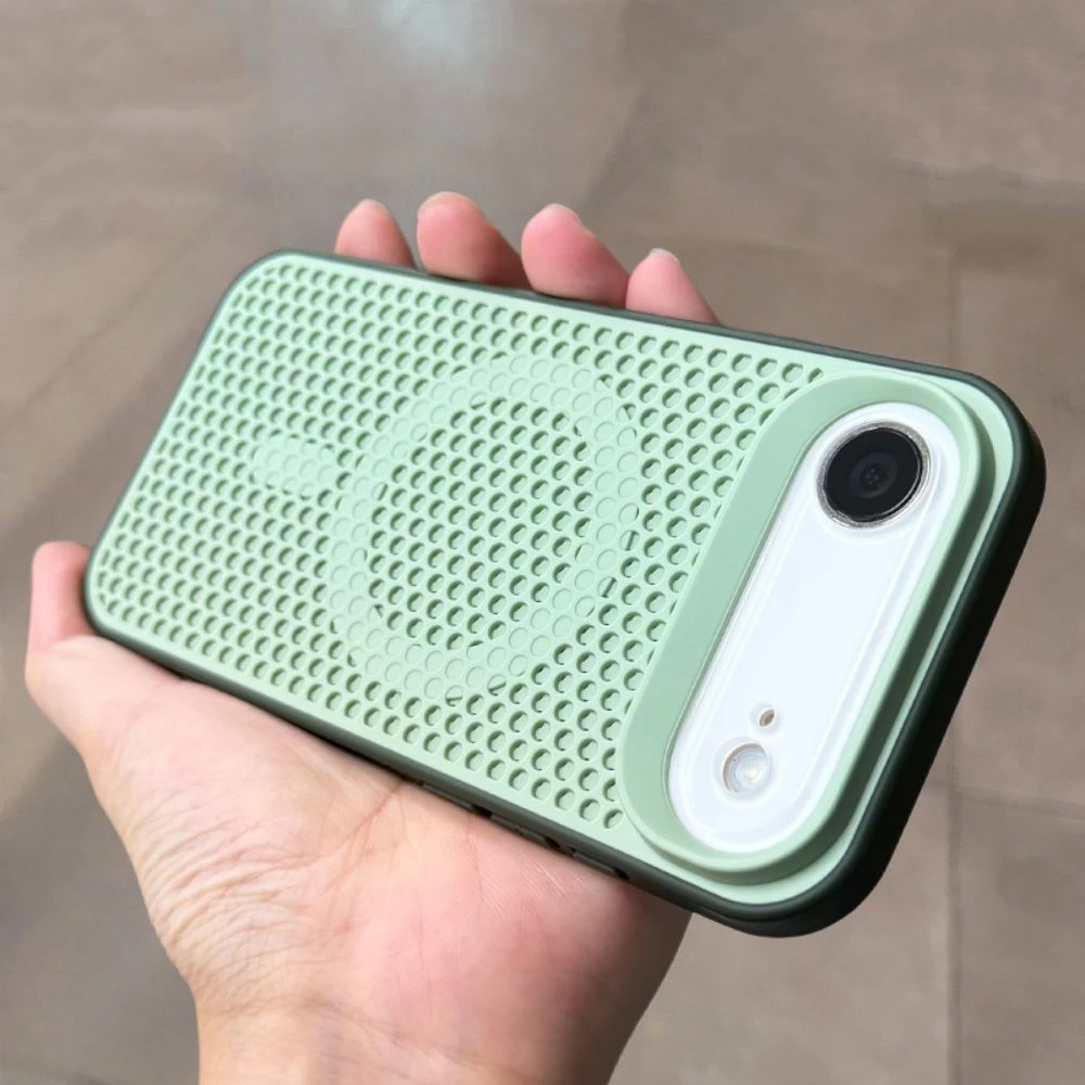 Capa Magnética Para Iphone 15 (verde) Com Dissipação De Calor E Resistente A Impactos.