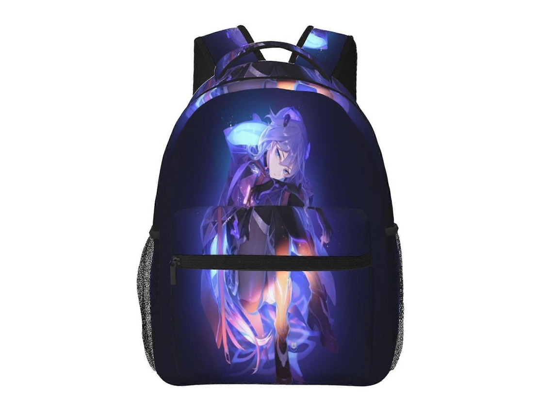 Mochila De Estudante Genshin Impact J151, Leve E Durável, À Prova Dágua E Com Alça De Ombro Ajustável. Olysi Shop