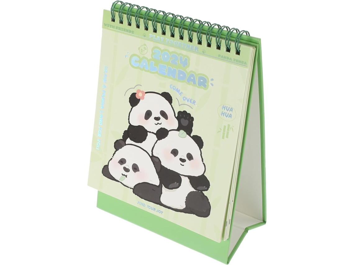 Calendário De Mesa Creative Panda Delicado E Funcional Para Escritório E Casa Decoração Útil E