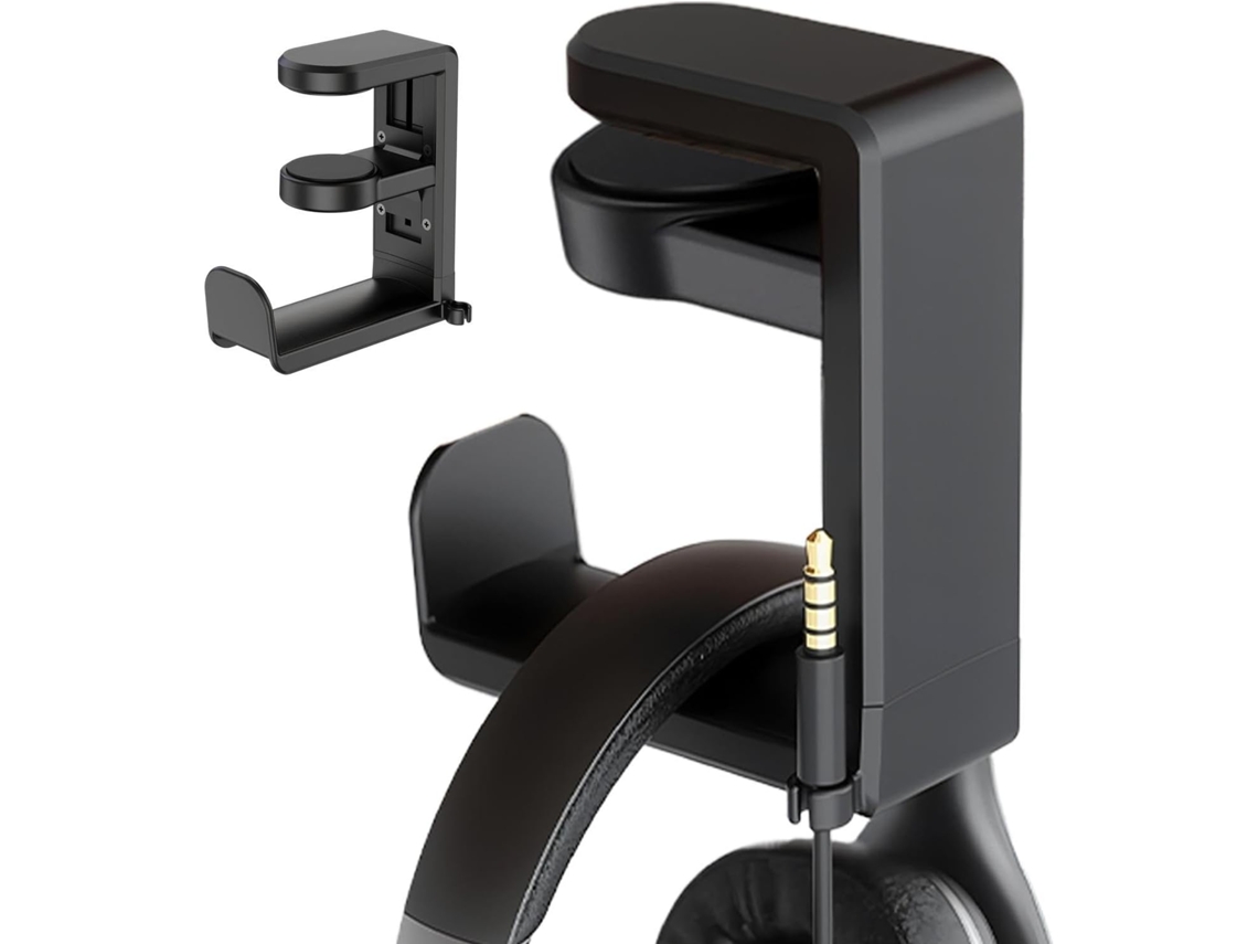 Support Pour Casque Pince Écouteurs Rotation 360 Degrés Avec Support Câble