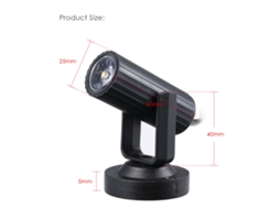 Luz de Spot Led Mini 1w Ac85 265v Portátil para Festa DJ Bar Clube | S/MARCA