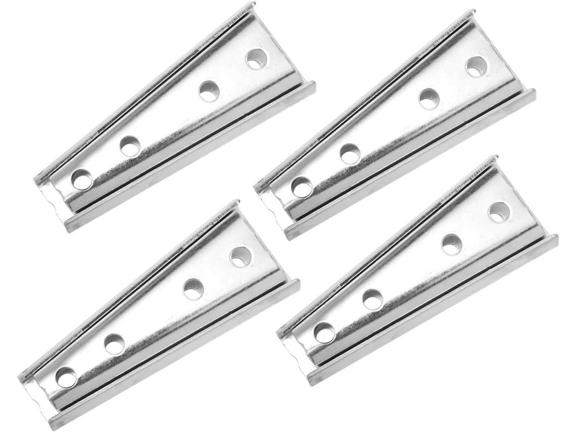 Conector De Seção De Sofá Gatuida Em Ferro Prateado, 4 Pares