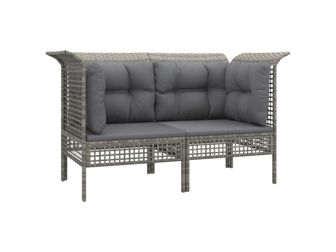Garden Corner Sofa, Garden Corner Sofas Vidaxl Cinzeto Rattan / Vime (n/a)