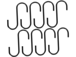 Conjunto De 8 Ganchos Ferro Resistentes Para Pendurar Utensílios Cozin