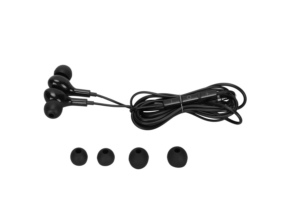Fone De Ouvido Intra-auricular Com Redução De Ruído Fio Para Android Preto Buraco Redondo