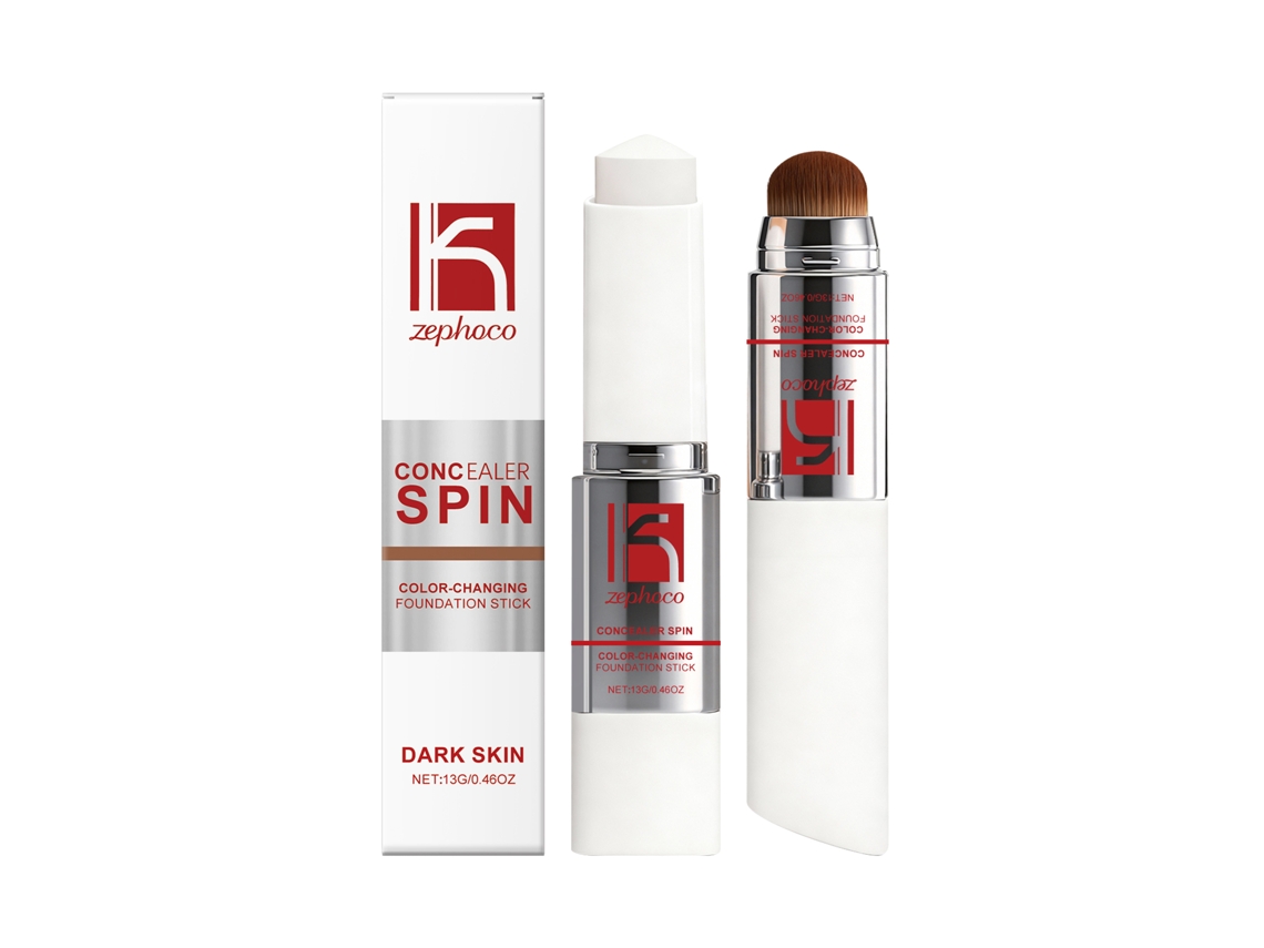Concealer Pincel Base Tom Pele Escuro