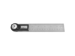 Régua Digital De Aço Inoxidável Rotativa 200mm Para Medição De Ângulos 0-360° Com Display Eletrônico