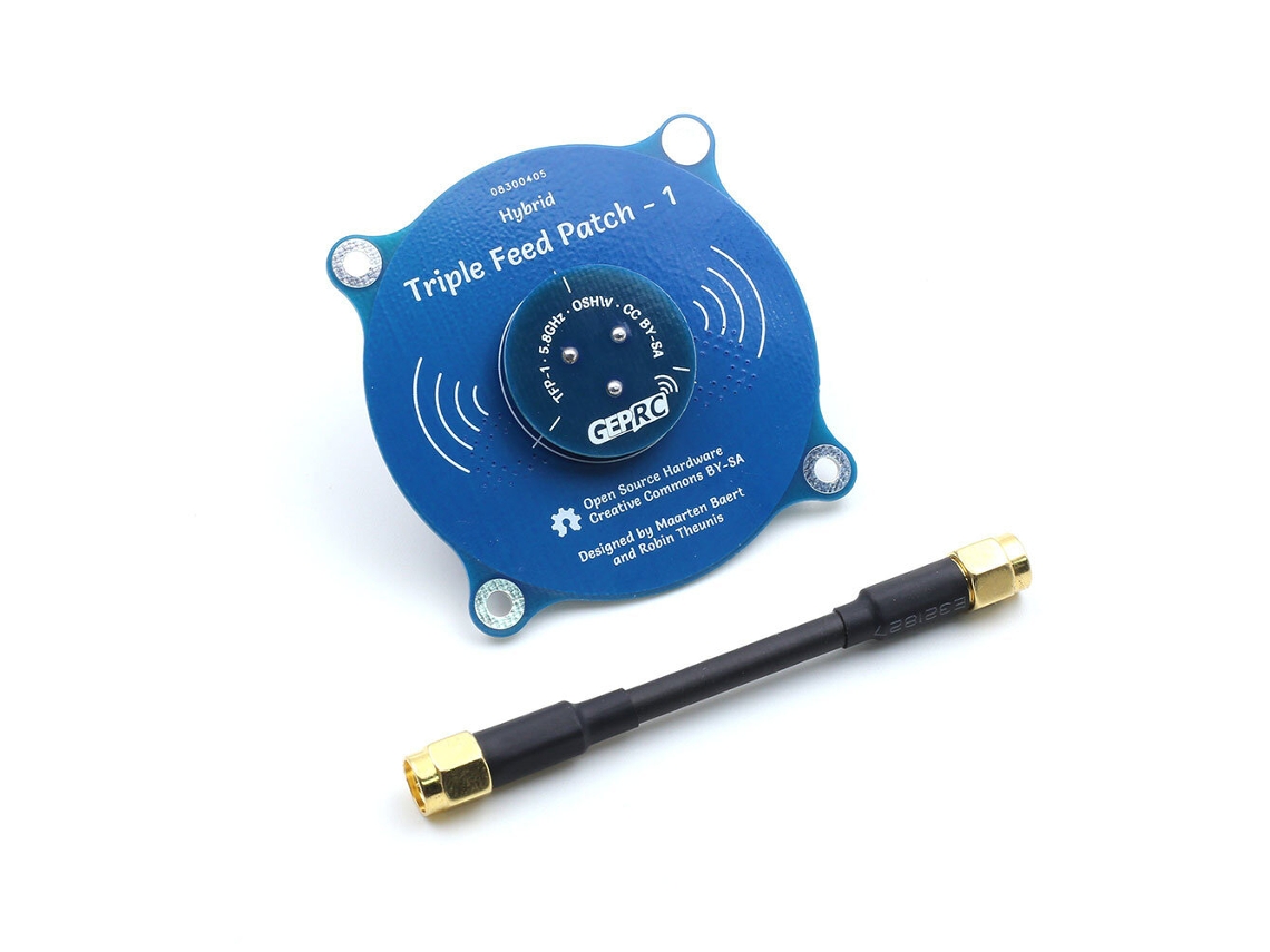 Antena Fpv Smageprc Triple Feed Patch 1 5.8ghz 9.4dbi Cp Pr sma Macho/sma Macho para Óculos Fpv Fatshark Skyzone Eachine e Drones Rc MDUG