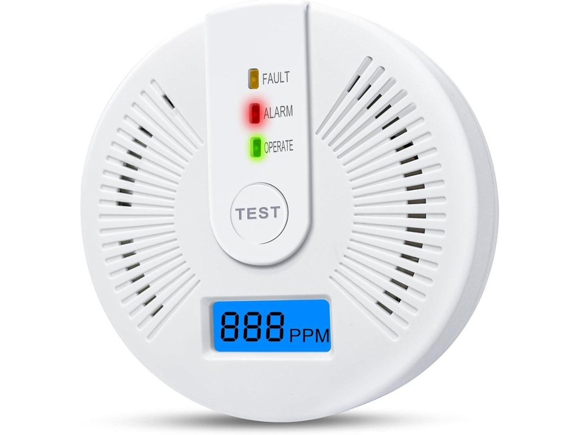 Detector De Monóxido De Carbono Com Visor Lcd E Alarme Sonoro Potente, Detector De Co Portátil Para Casa, Trailers E Viagens