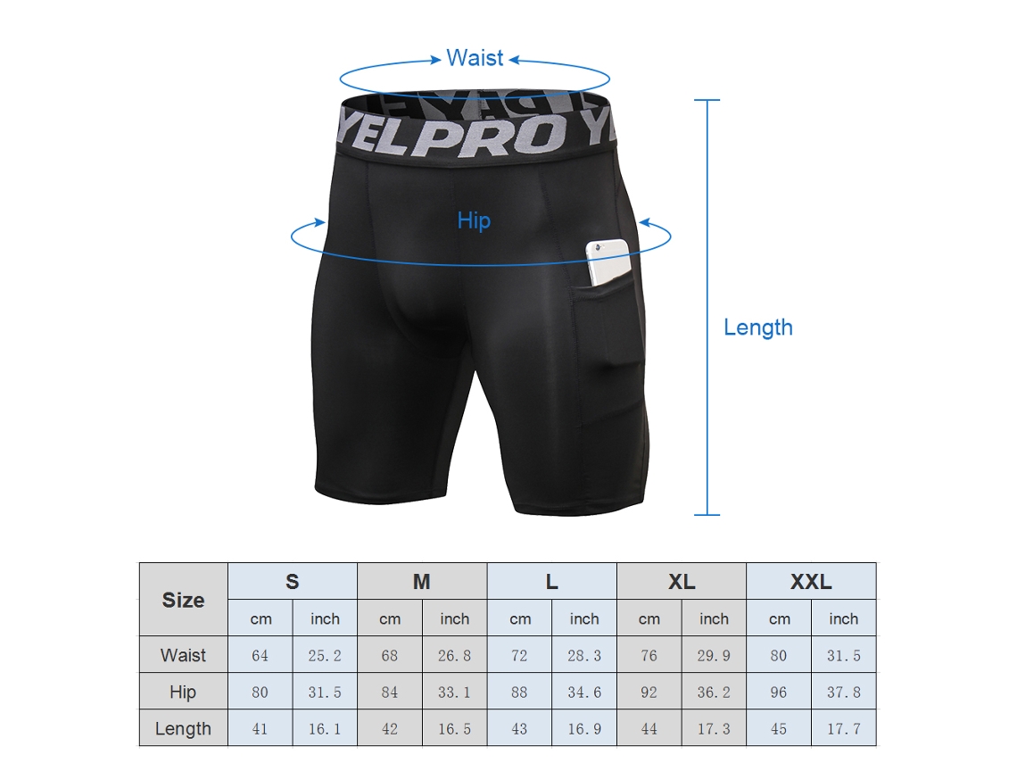 4 calcinhas de treino para homem com bolso e shorts elásticos