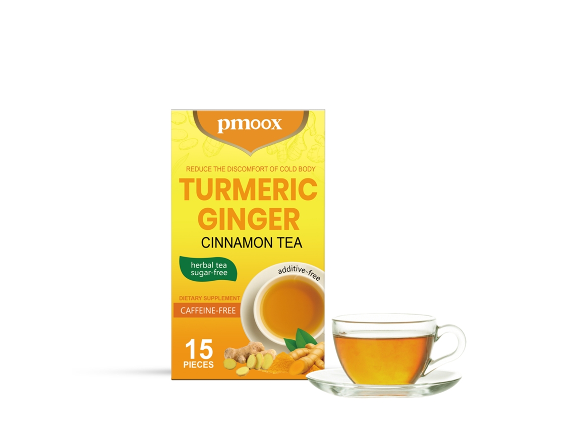 Chá Avelã com Cúrcuma e Canela Quente