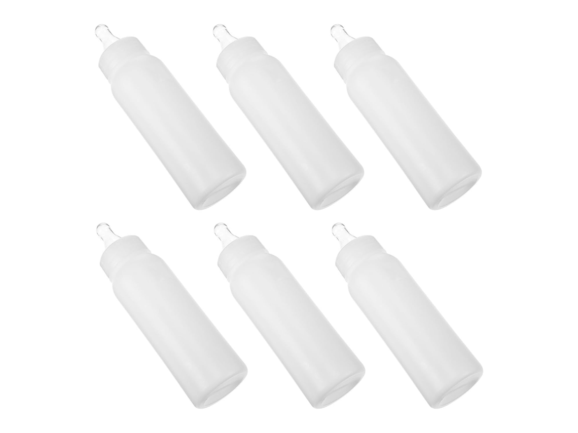 Garrafa De Água Pet Branca De 250ml Em Plástico Resistente E Silicone.