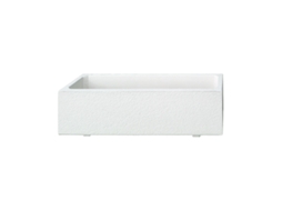Floreira em betão pintado branco - 65x25x28cm ARTICIMENTOS
