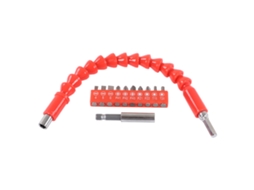 Conjunto de 10 peças de eixo flexível extensível, ferramentas magnéticas para parafusadeira elétrica, kit de reparo