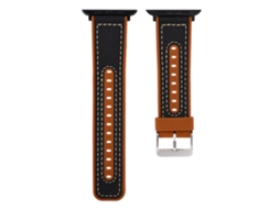 Pulseira de substituição para Fitbit Ionic, couro genuíno e silicone EOOCOO