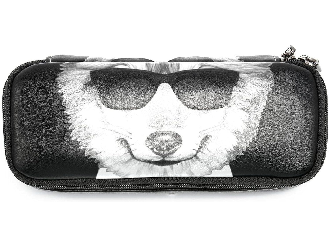 Organizador de lápis e marcadores Gentleman Mr Wolf de grande capacidade, ideal para maquiagem e uso escolar.