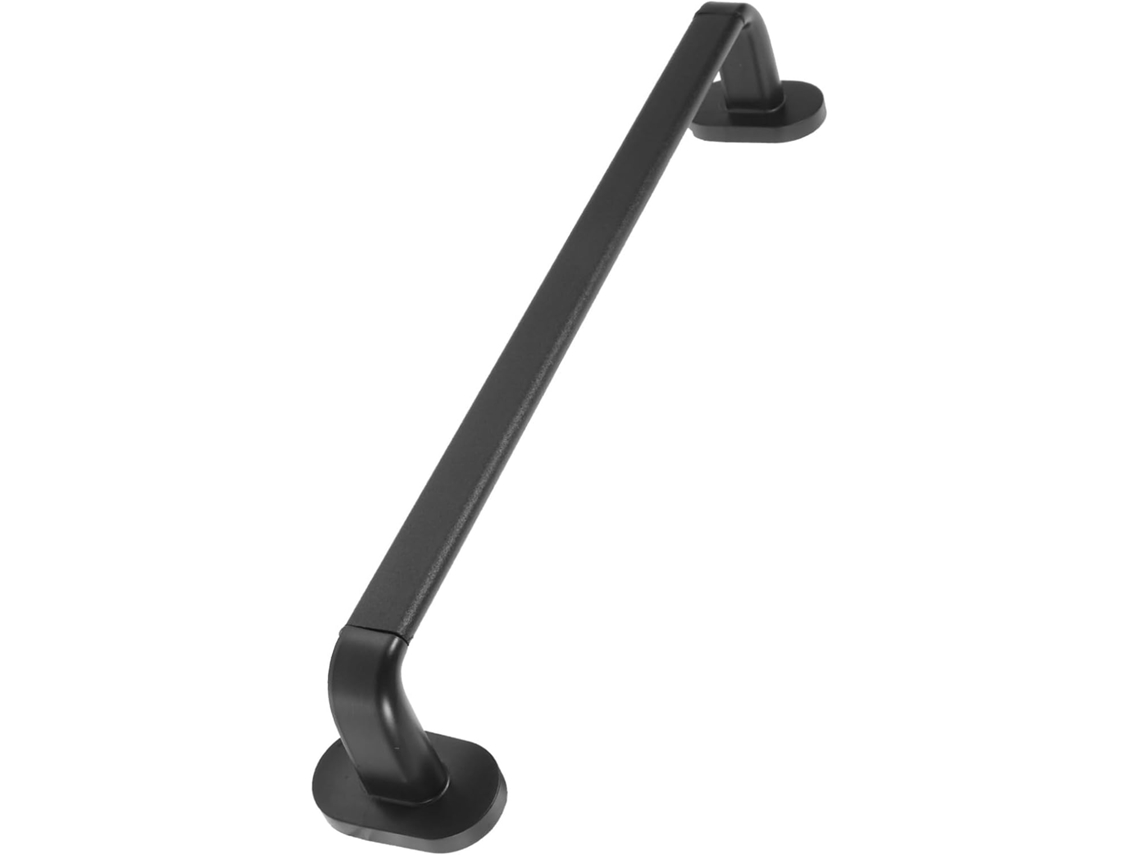 Suporte De Toalhas De Parede, Sem Necessidade De Furar, Preto Fosco, Resistente E Multifuncional.