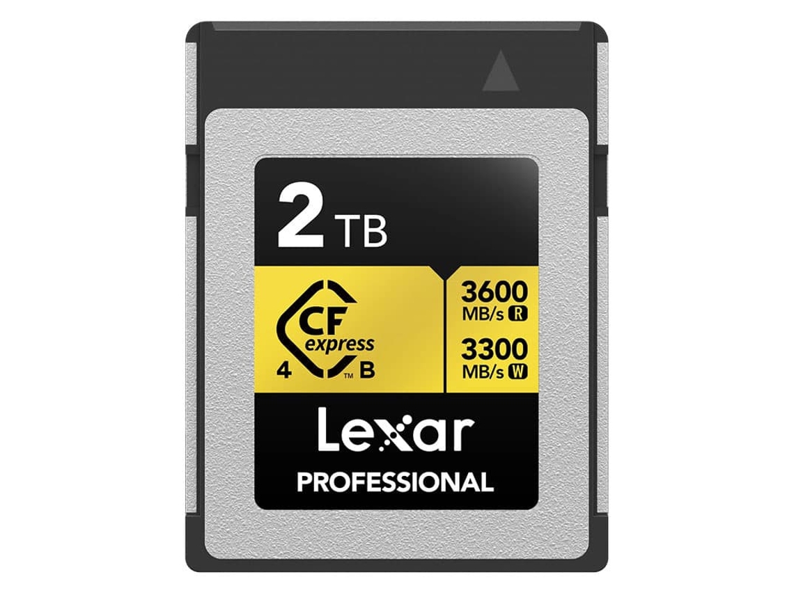 Cartão LEXAR Cfexpress Pro Gold Tipo B Série 4.0 2tb 3600r/3300w