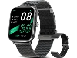 Relógio Inteligente Água Resistente Ip67 1.69 Full Touch 24 Esportes Hr Calorias Gps Pulseira Atividade Inteligente Yizhood (preto)